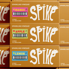 spike Mixed Bundle — Sparkling Vinegar Drink Variety Pack (36 Cans) spike